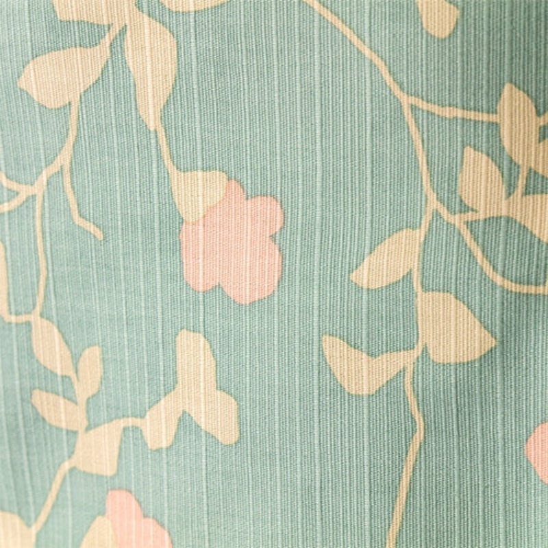Blomstret japansk furoshiki - 90x90 cm