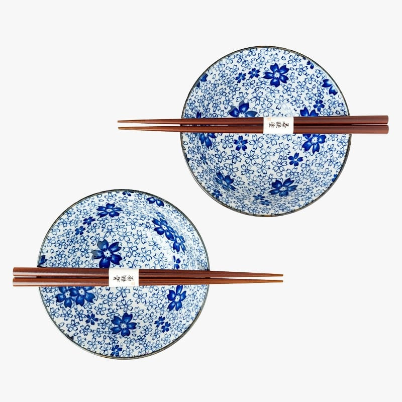 Blossom japansk skålsæt