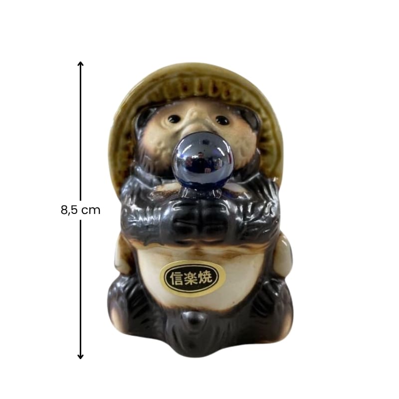 Blue Pearl Tanuki figur