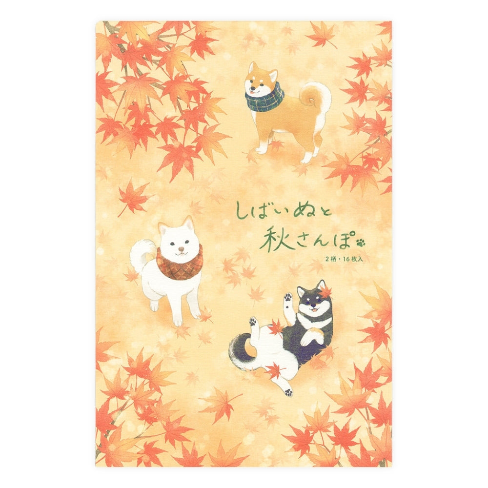 Brevpapir - Shiba & Momiji