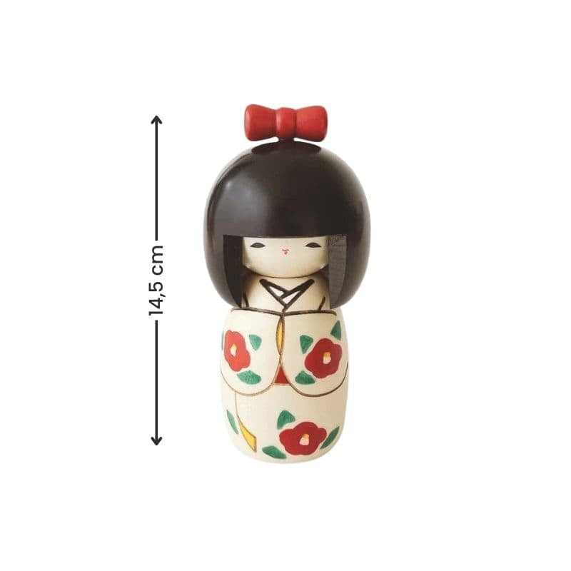 Camellia Kokeshi-dukke