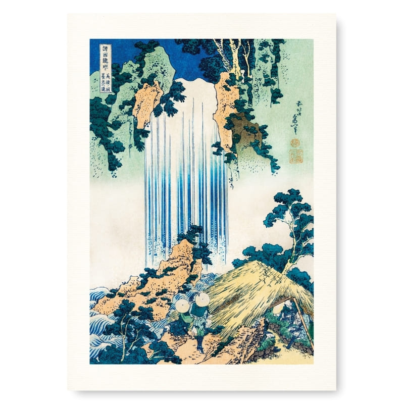 Cascade de Yoro japansk plakat A3