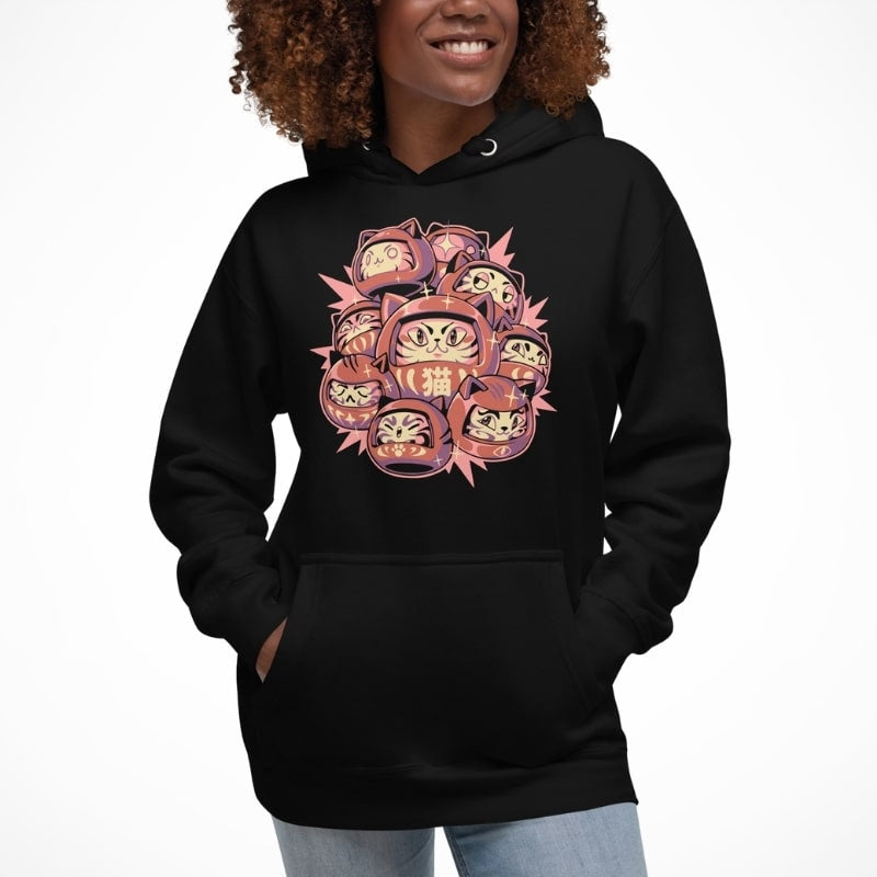 Daruma Cat japansk sweatshirt