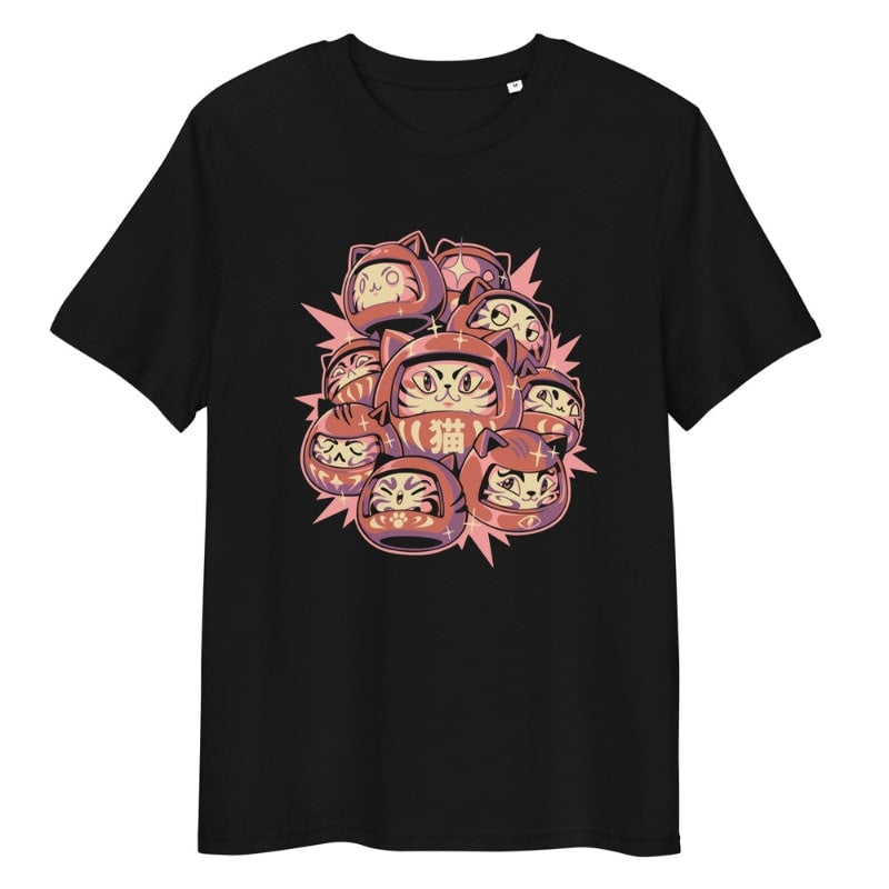 Daruma Cat Japansk T-shirt S