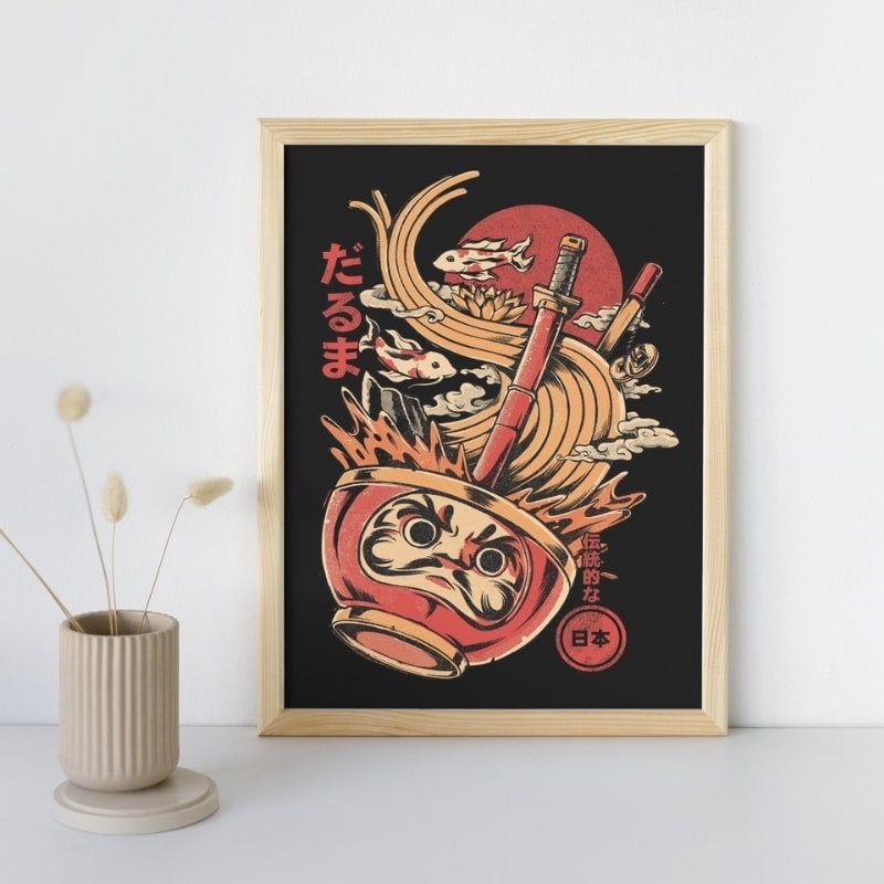 Daruma Ramen Japansk plakat A3