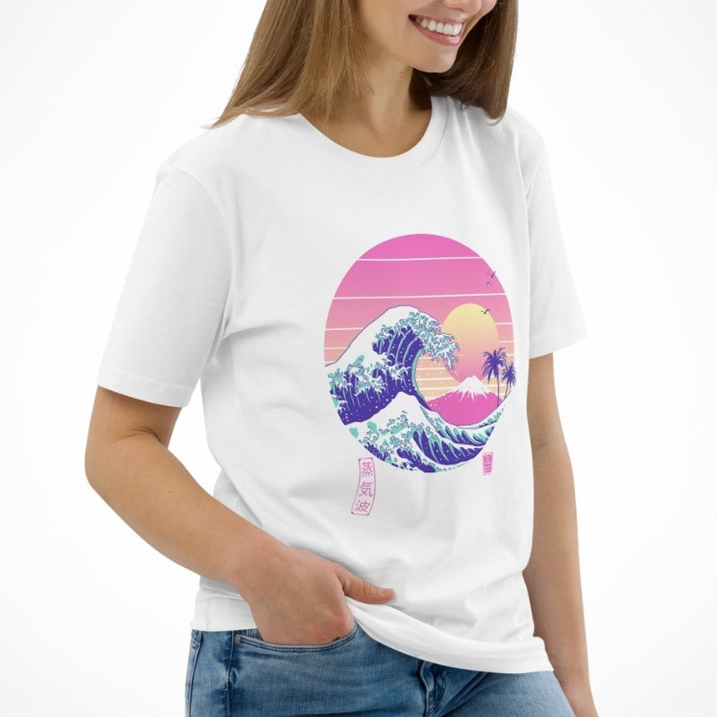 Den store VaporWave japanske T-shirt