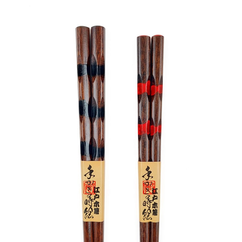 Duo japanske spisepinde i træ