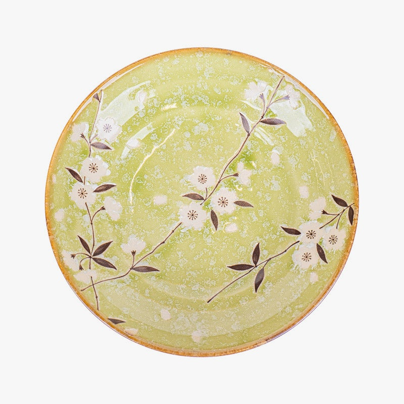Dyb japansk tallerken Midori Sakura