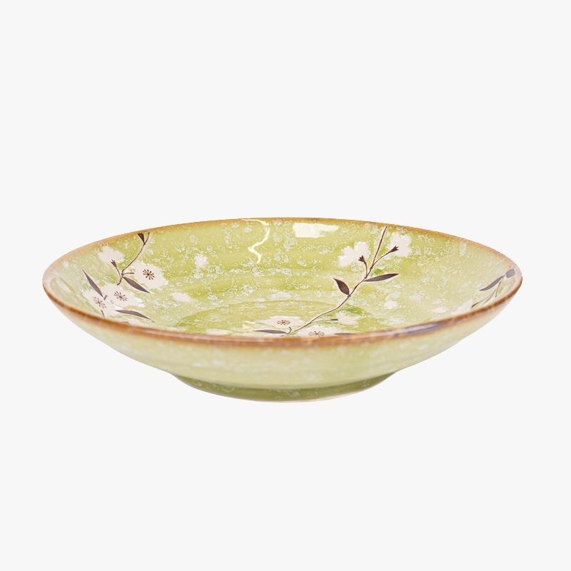 Dyb japansk tallerken Midori Sakura