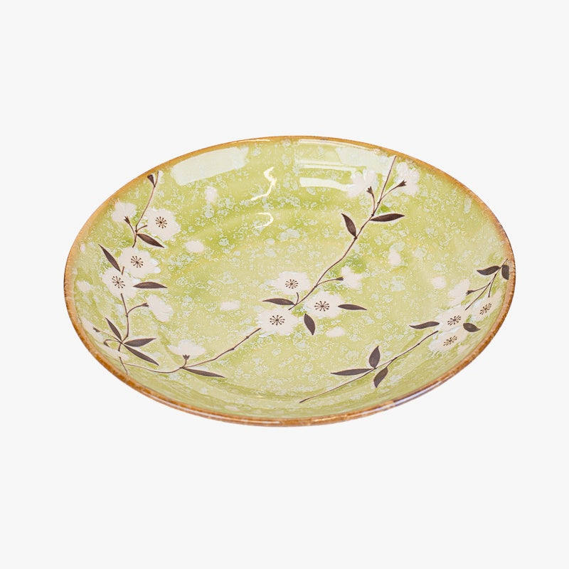 Dyb japansk tallerken Midori Sakura
