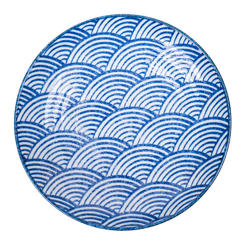 Dyb Japansk Tallerken - Seigaiha