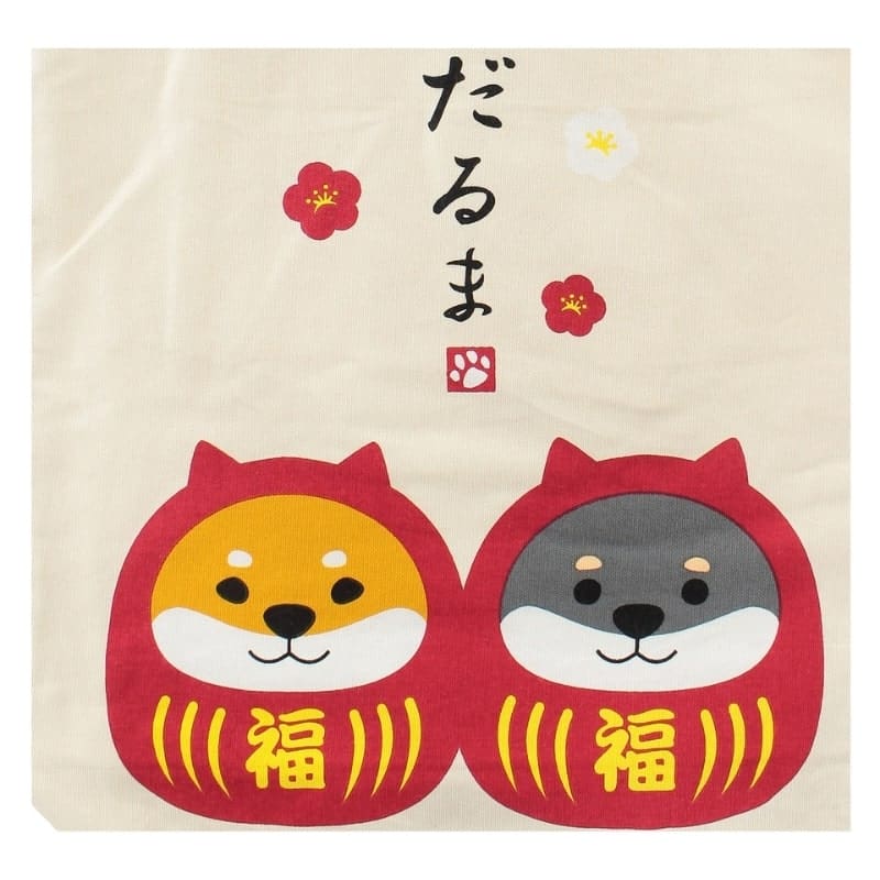 Elfenbenstaske Shiba Daruma