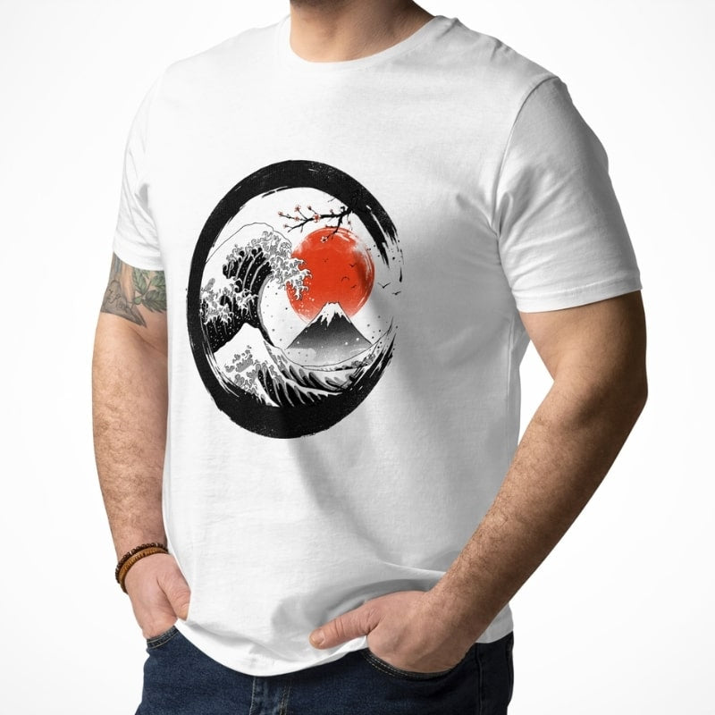 Enso Kanagawa japansk T-shirt