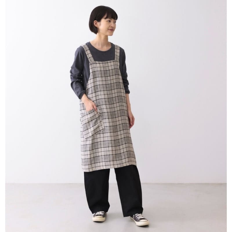 Forklæde i japansk hamp og twill