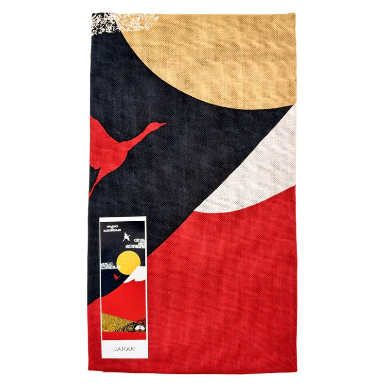 Fuji rød japansk tenugui