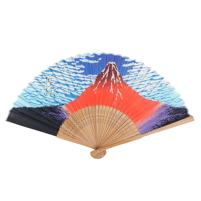 Fuji rød japansk vifte