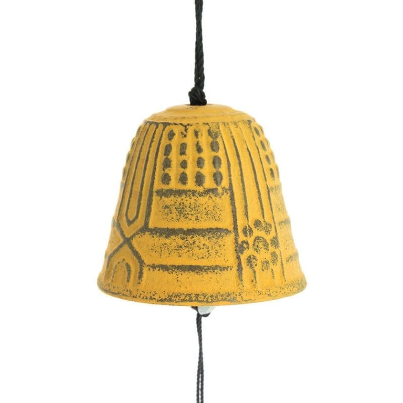 Furin Iwachu japansk klokkespil gul - 4,5 cm