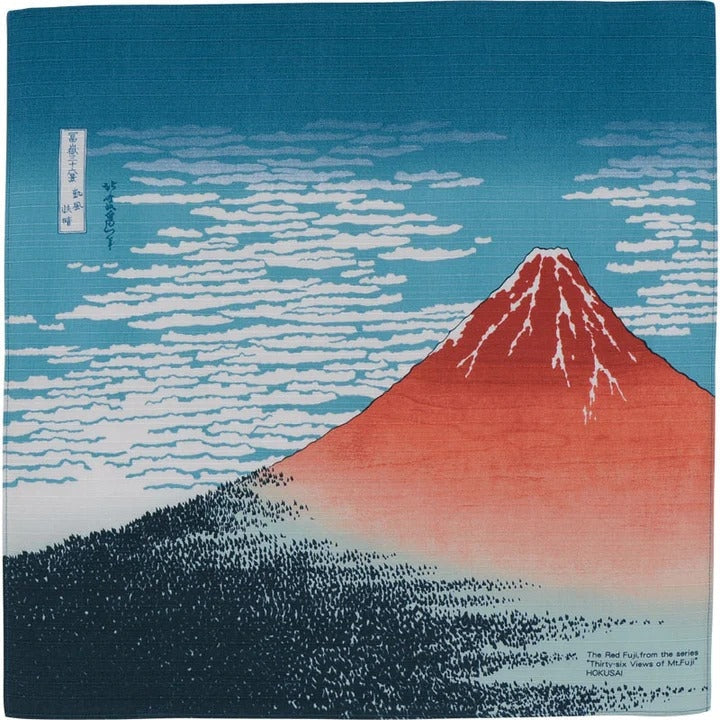 Furoshiki Mount Fuji Red - 48x48 cm