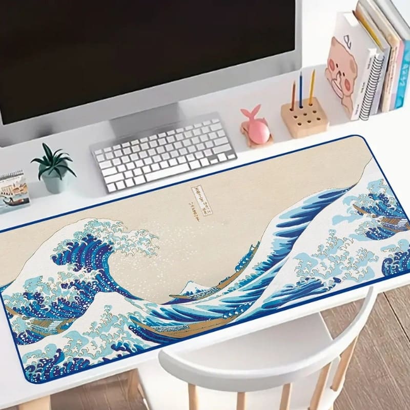 Grande Vague de Kanagawa skrivebordstæppe