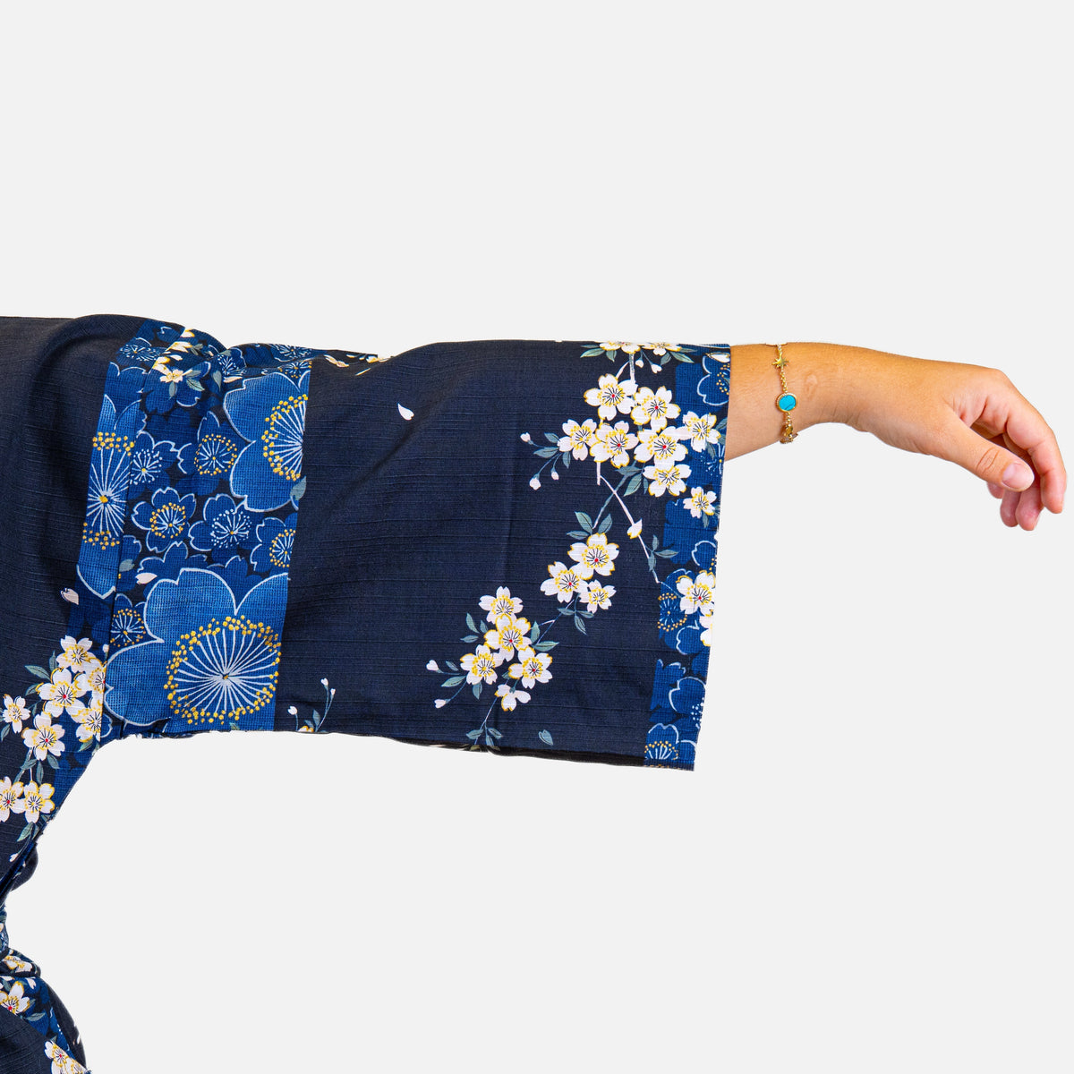 Happi-kimono Dame – Blå Sakura