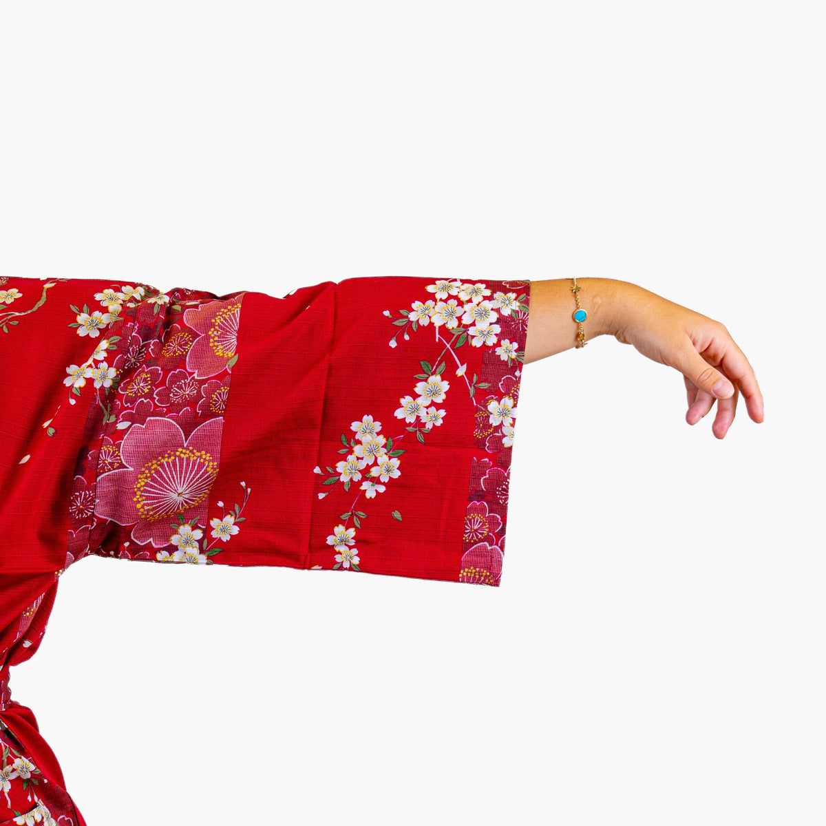 Happi-kimono Dame – Rød Sakura