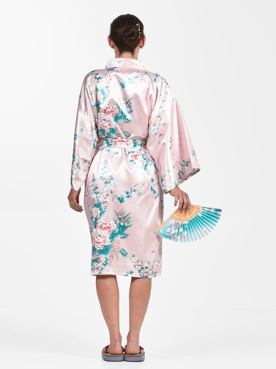 Happi Kimono Peony & Iris til kvinder Én størrelse