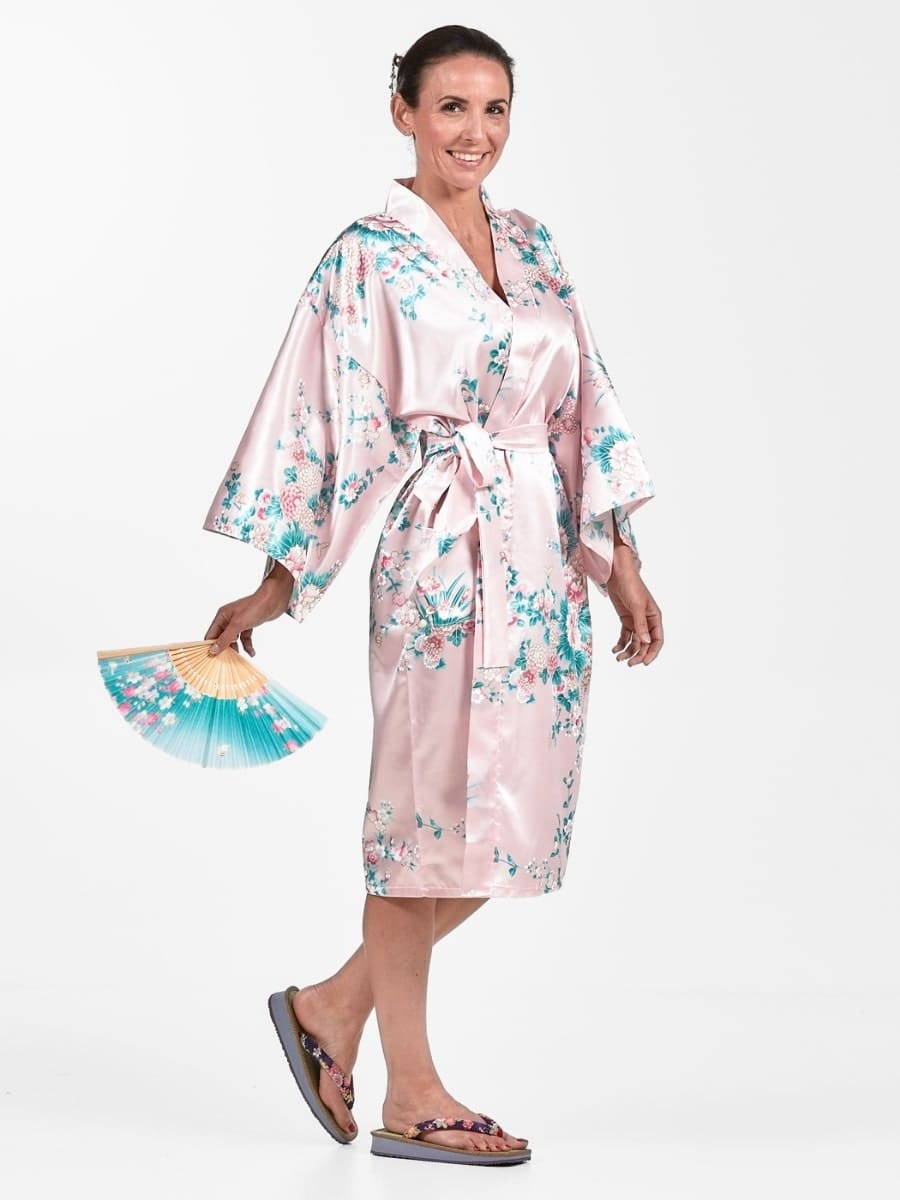 Happi Kimono Peony & Iris til kvinder Én størrelse