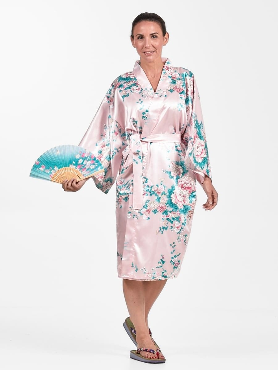 Happi Kimono Peony & Iris til kvinder Én størrelse
