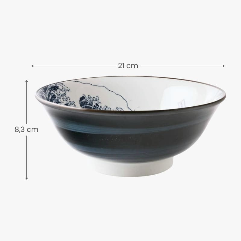 Hokusai japansk Ramen-skål