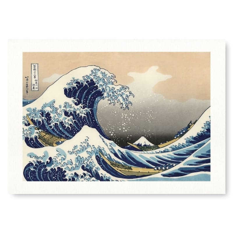 Hokusai Wave Kanagawa plakat A3