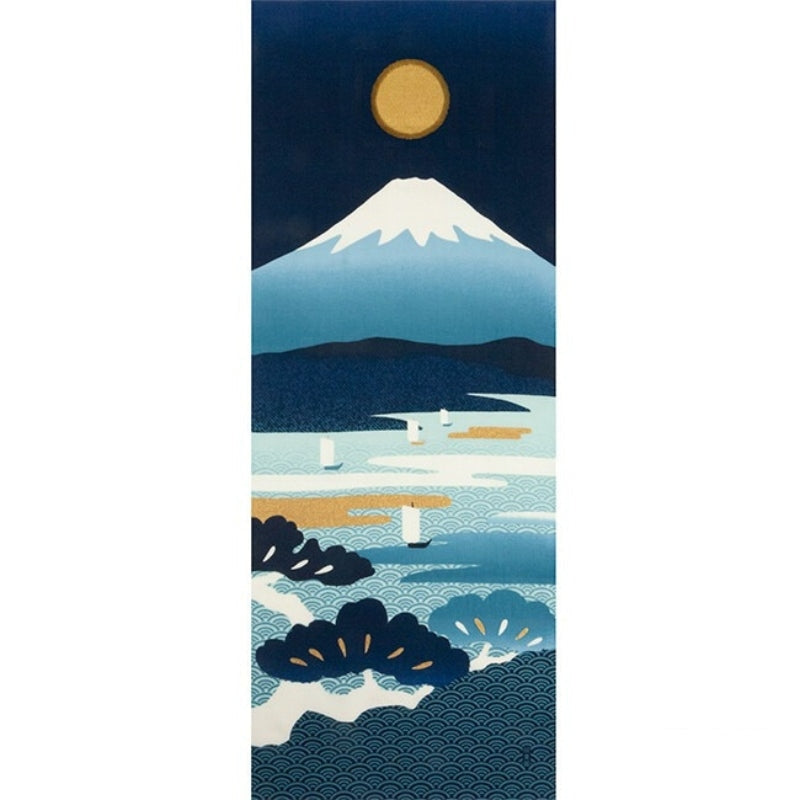 Indigo Fuji japansk tenugui