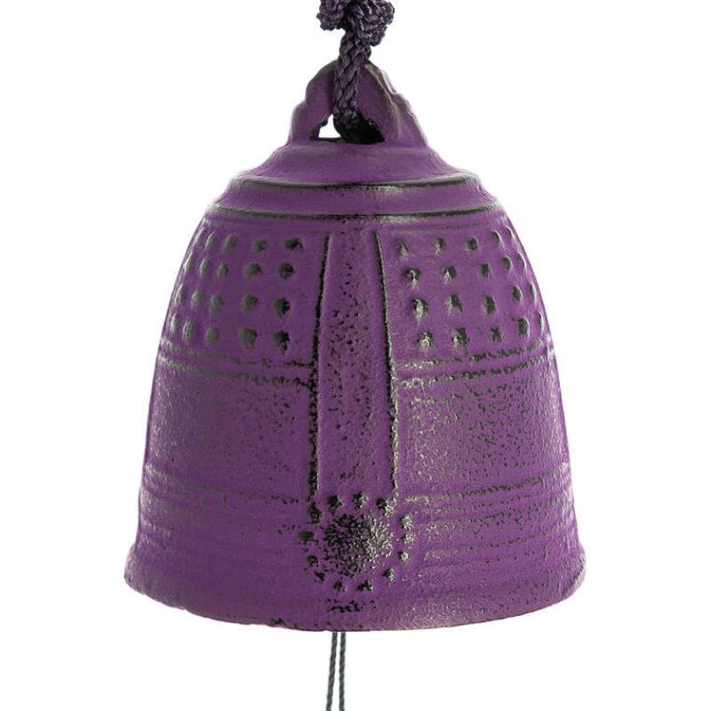 Iwachu japansk klokkespil i støbejern Violet - 5,5 cm