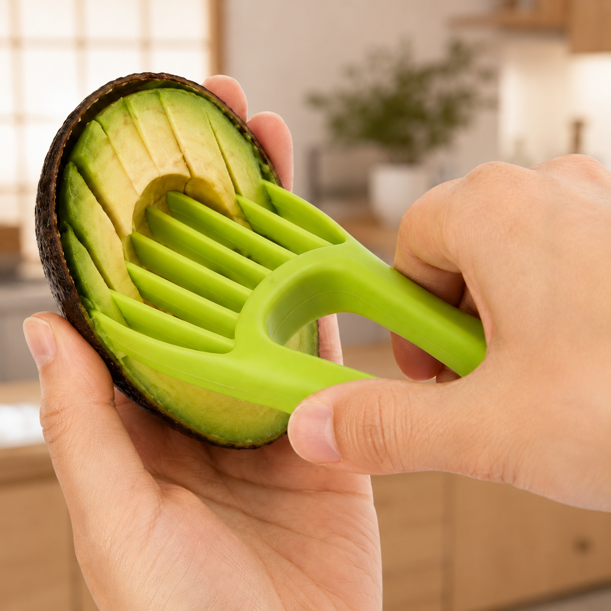 Japansk 3-i-1 Avocadoskærer