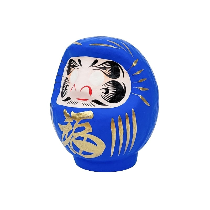 Japansk blå daruma - 9 til 15 cm