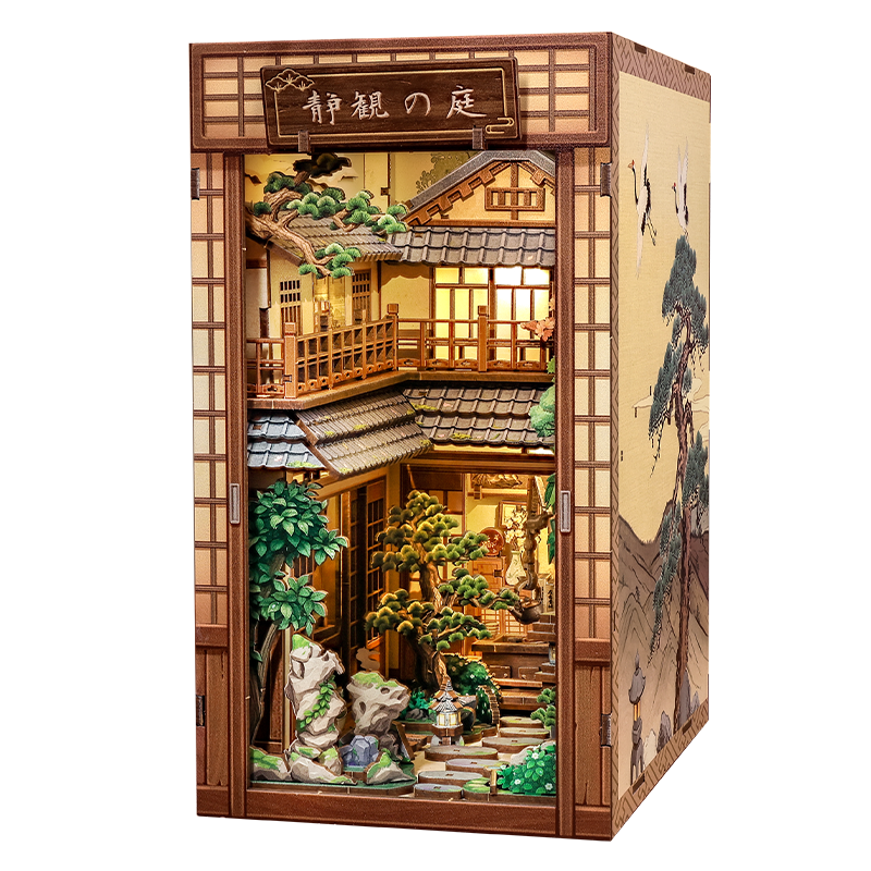 Japansk book nook Serene Courtyard