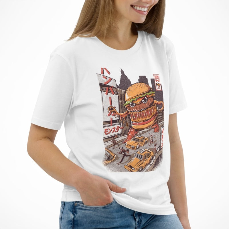Japansk Burgerzilla T-shirt