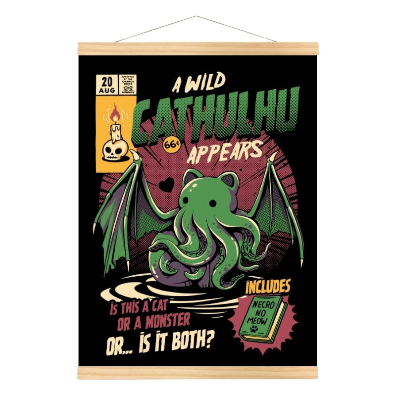 Japansk Cathulhu-plakat - A3