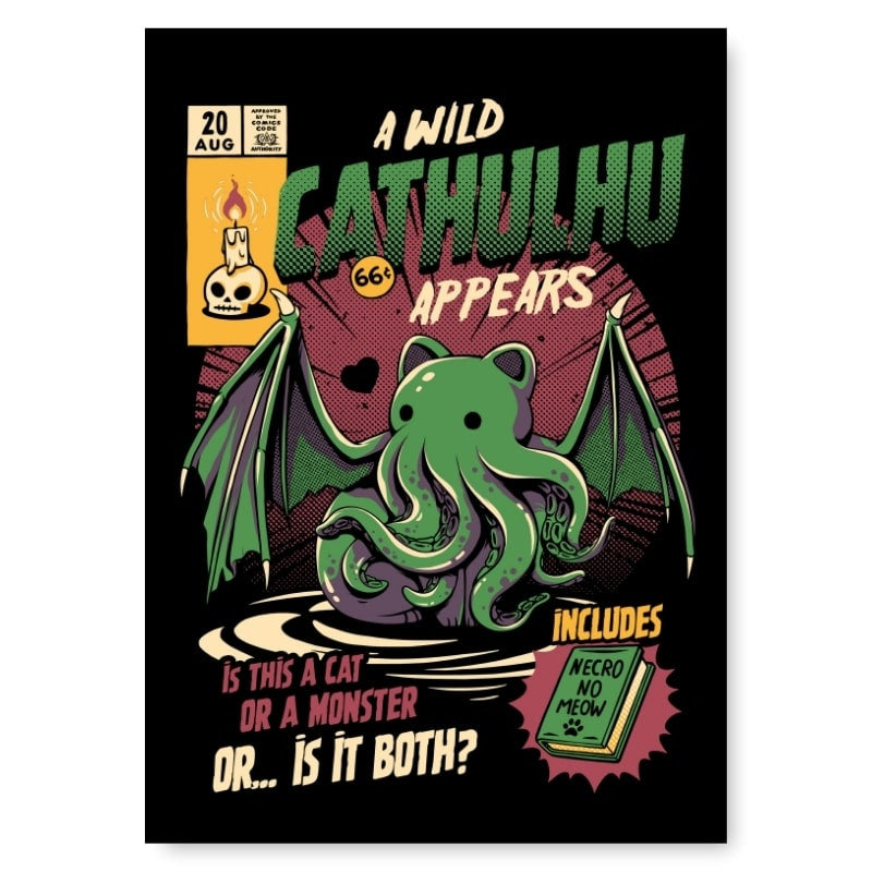 Japansk Cathulhu-plakat - A3