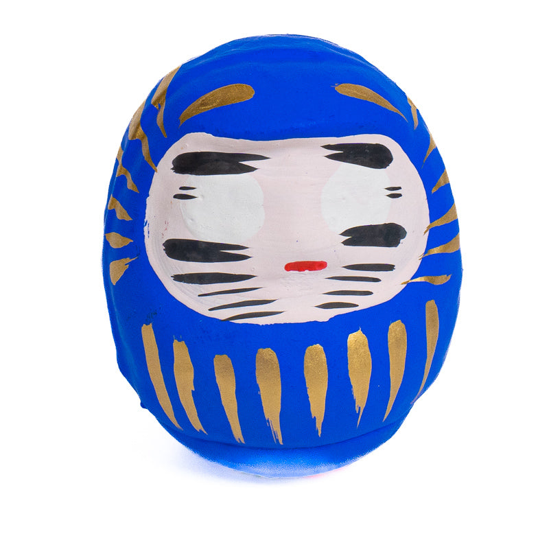 Japansk Daruma 6 cm - Flere Farver Blå
