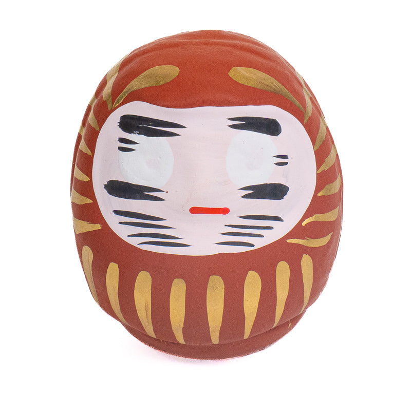 Japansk Daruma 6 cm - Flere Farver Brun