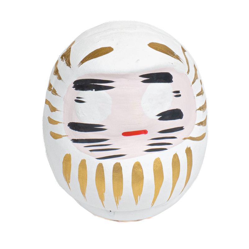Japansk Daruma 6 cm - Flere Farver Hvid