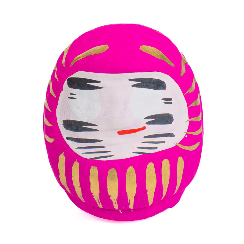 Japansk Daruma 6 cm - Flere Farver Rosa
