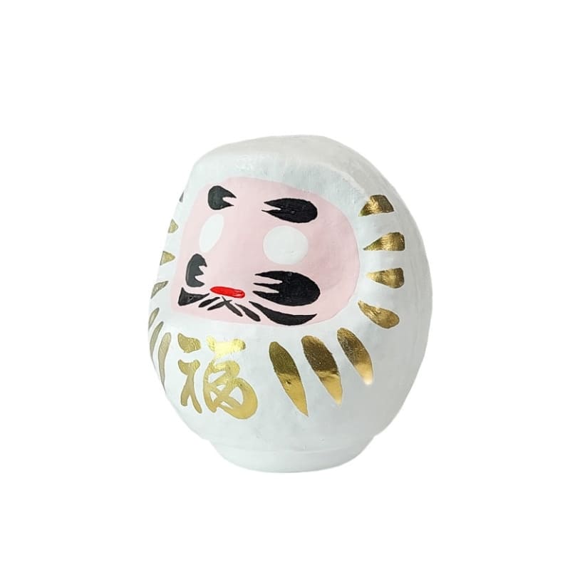 Japansk daruma hvid - 4,5 cm