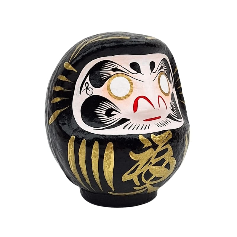 Japansk Daruma Sort - 9 til 15 cm