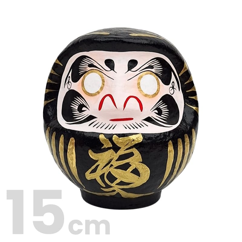 Japansk Daruma Sort - 9 til 15 cm 15 cm