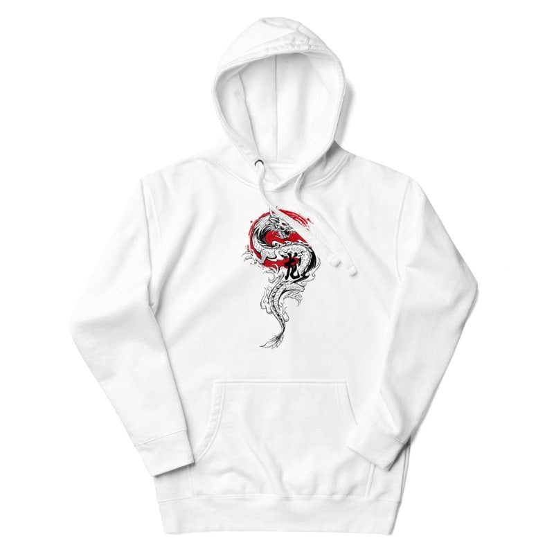 Japansk drage og sol-sweatshirt S