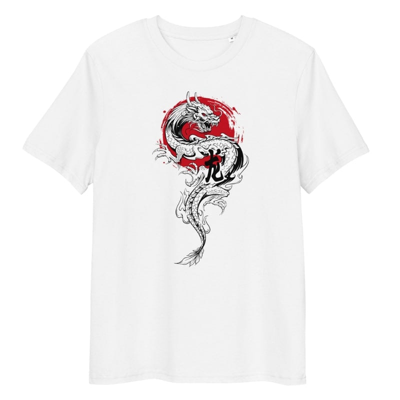 Japansk drage og sol T-shirt S