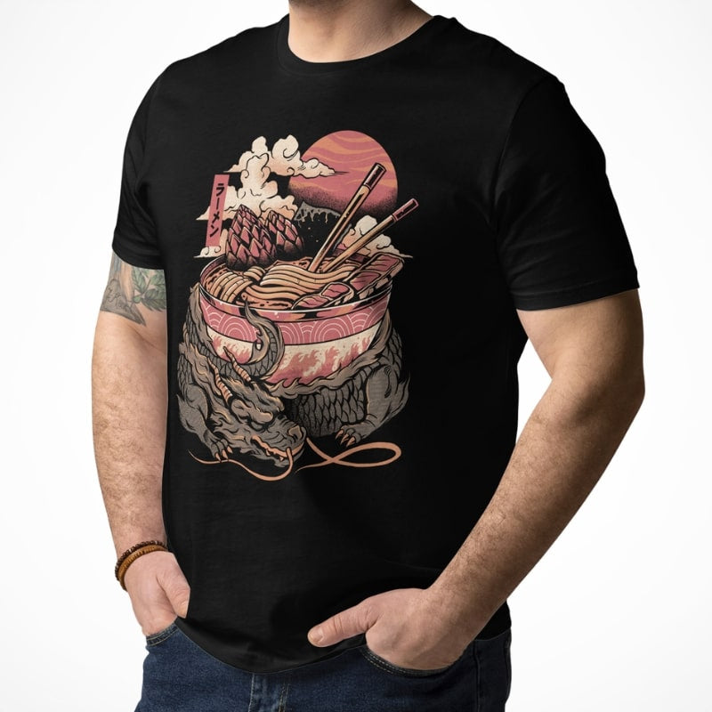 Japansk drage Ramen T-shirt