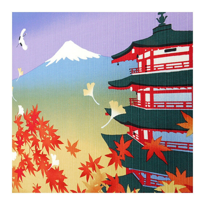 Japansk efterårsfuroshiki - 50x50 cm