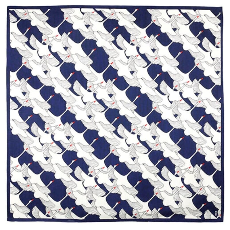 Japansk Furoshiki Shukuzuru - 90x90 cm